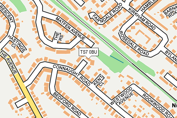 TS7 0BU map - OS OpenMap – Local (Ordnance Survey)