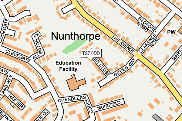 TS7 0DD map - OS OpenMap – Local (Ordnance Survey)