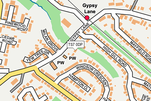 TS7 0DP map - OS OpenMap – Local (Ordnance Survey)