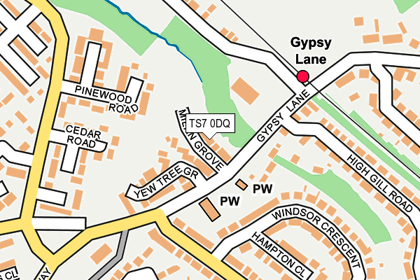 TS7 0DQ map - OS OpenMap – Local (Ordnance Survey)