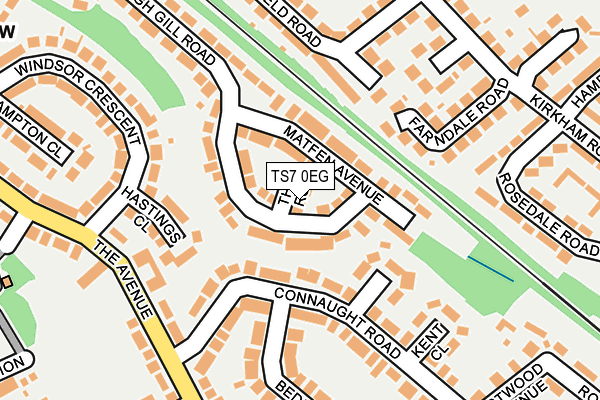 TS7 0EG map - OS OpenMap – Local (Ordnance Survey)