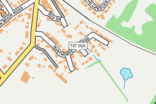 TS7 0GA map - OS OpenMap – Local (Ordnance Survey)