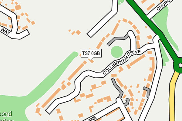 TS7 0GB map - OS OpenMap – Local (Ordnance Survey)