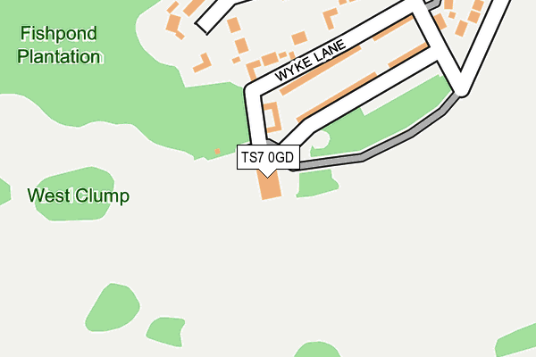 TS7 0GD map - OS OpenMap – Local (Ordnance Survey)