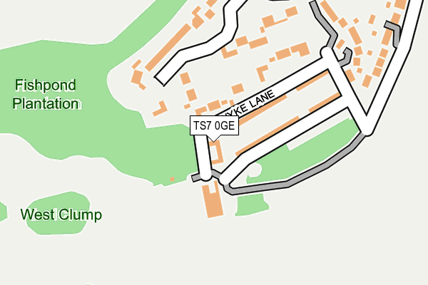 TS7 0GE map - OS OpenMap – Local (Ordnance Survey)