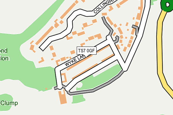 TS7 0GF map - OS OpenMap – Local (Ordnance Survey)