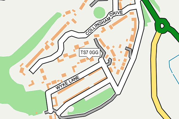 TS7 0GG map - OS OpenMap – Local (Ordnance Survey)