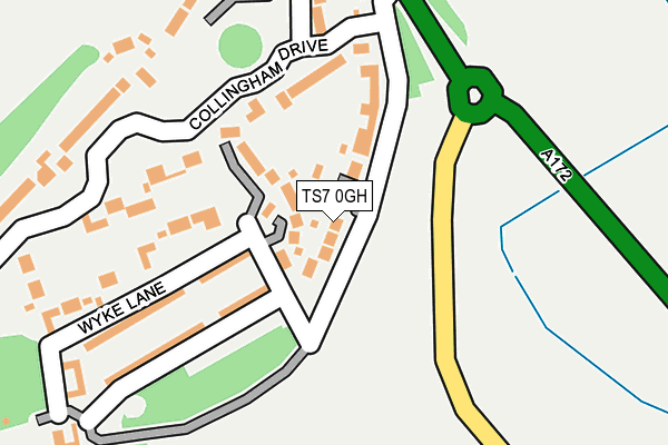 TS7 0GH map - OS OpenMap – Local (Ordnance Survey)