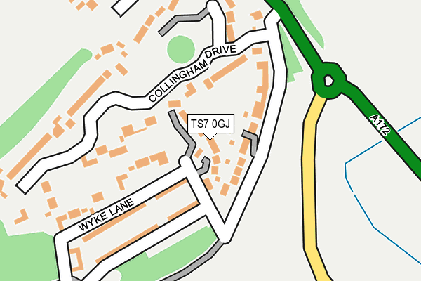 TS7 0GJ map - OS OpenMap – Local (Ordnance Survey)