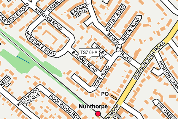 TS7 0HA map - OS OpenMap – Local (Ordnance Survey)