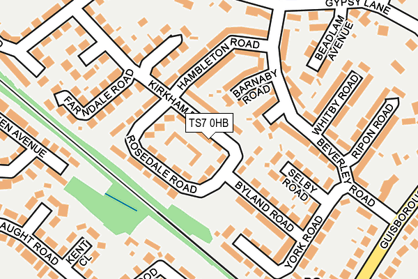 TS7 0HB map - OS OpenMap – Local (Ordnance Survey)