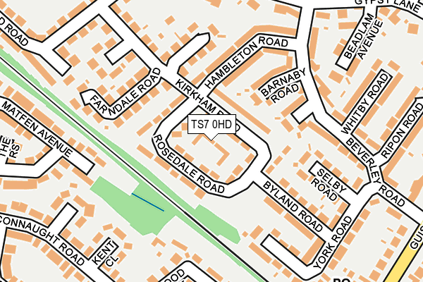 TS7 0HD map - OS OpenMap – Local (Ordnance Survey)