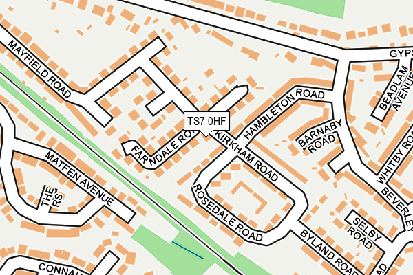 TS7 0HF map - OS OpenMap – Local (Ordnance Survey)