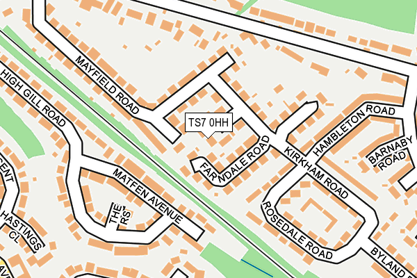 TS7 0HH map - OS OpenMap – Local (Ordnance Survey)