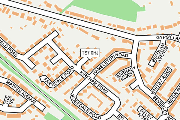 TS7 0HJ map - OS OpenMap – Local (Ordnance Survey)