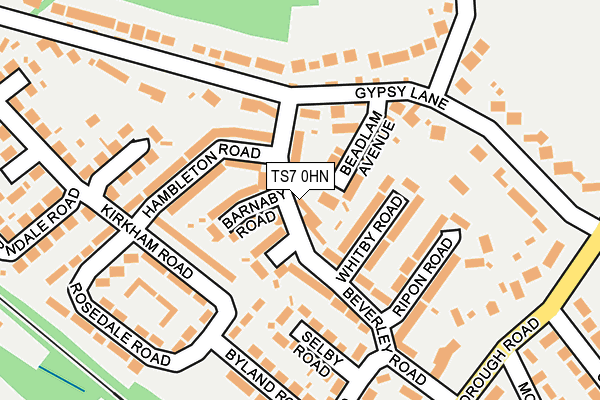 TS7 0HN map - OS OpenMap – Local (Ordnance Survey)