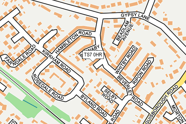 TS7 0HR map - OS OpenMap – Local (Ordnance Survey)