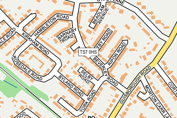 TS7 0HS map - OS OpenMap – Local (Ordnance Survey)