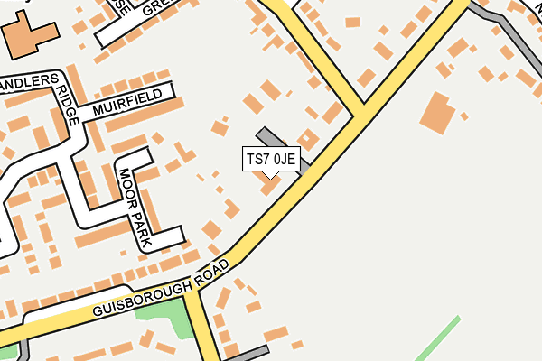 TS7 0JE map - OS OpenMap – Local (Ordnance Survey)