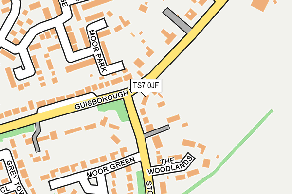 TS7 0JF map - OS OpenMap – Local (Ordnance Survey)
