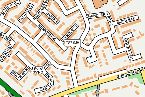 TS7 0JH map - OS OpenMap – Local (Ordnance Survey)