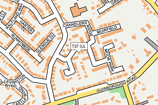 TS7 0JL map - OS OpenMap – Local (Ordnance Survey)