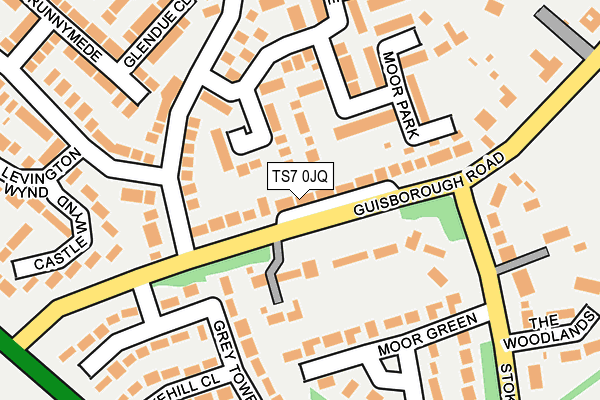 TS7 0JQ map - OS OpenMap – Local (Ordnance Survey)