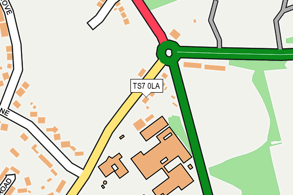 TS7 0LA map - OS OpenMap – Local (Ordnance Survey)