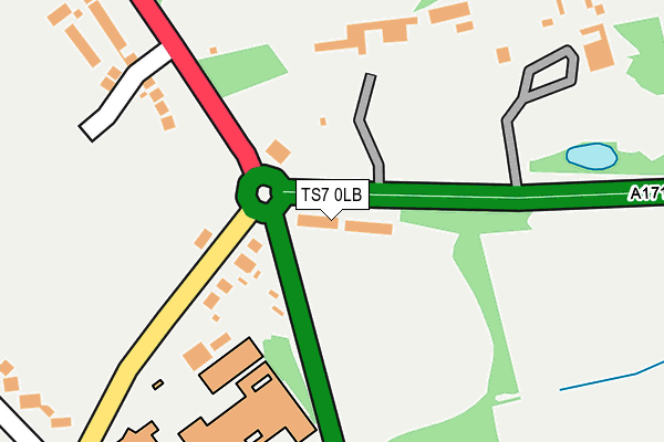 TS7 0LB map - OS OpenMap – Local (Ordnance Survey)