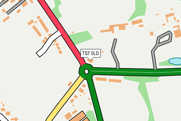 TS7 0LD map - OS OpenMap – Local (Ordnance Survey)