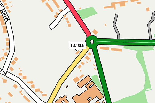 TS7 0LE map - OS OpenMap – Local (Ordnance Survey)