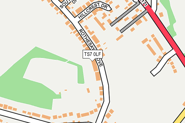 TS7 0LF map - OS OpenMap – Local (Ordnance Survey)