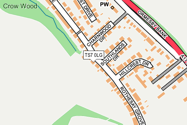 TS7 0LG map - OS OpenMap – Local (Ordnance Survey)