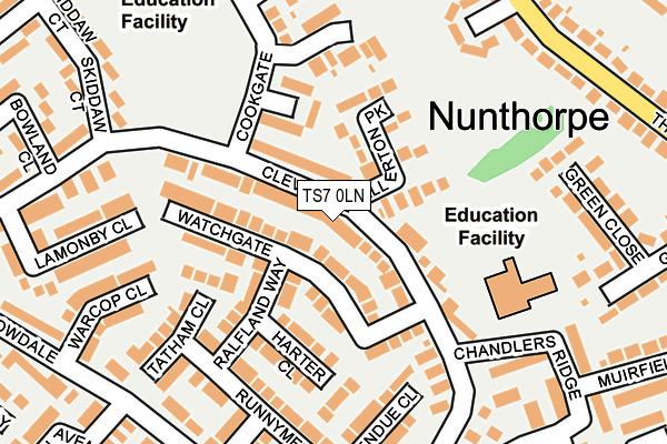 TS7 0LN map - OS OpenMap – Local (Ordnance Survey)