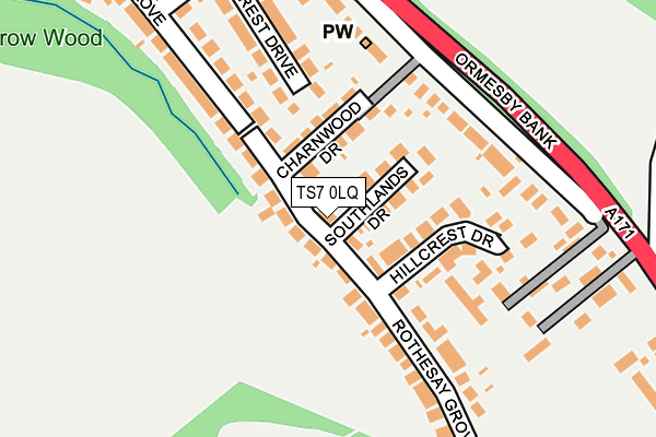 TS7 0LQ map - OS OpenMap – Local (Ordnance Survey)