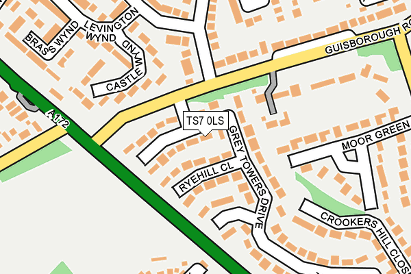 TS7 0LS map - OS OpenMap – Local (Ordnance Survey)