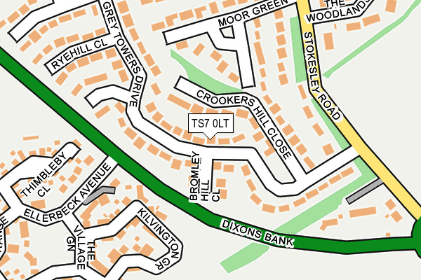 TS7 0LT map - OS OpenMap – Local (Ordnance Survey)