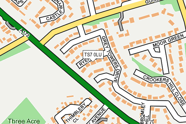 TS7 0LU map - OS OpenMap – Local (Ordnance Survey)