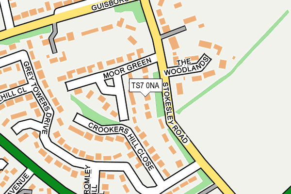 TS7 0NA map - OS OpenMap – Local (Ordnance Survey)