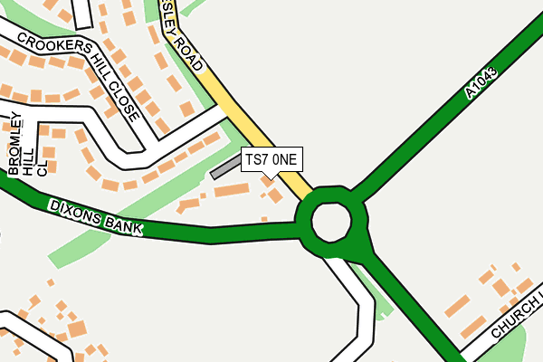 TS7 0NE map - OS OpenMap – Local (Ordnance Survey)