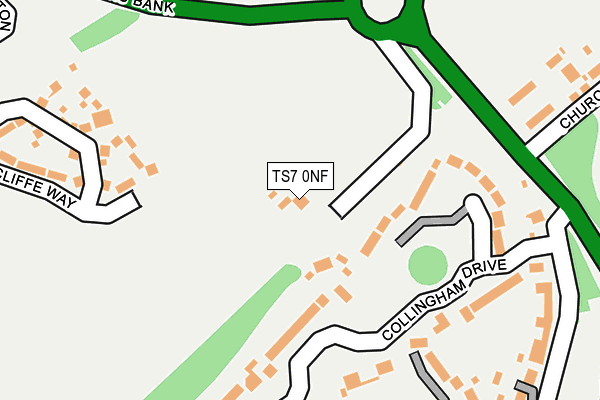 TS7 0NF map - OS OpenMap – Local (Ordnance Survey)