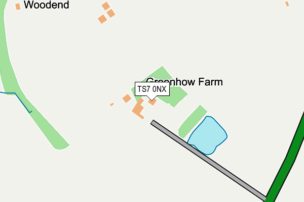 TS7 0NX map - OS OpenMap – Local (Ordnance Survey)