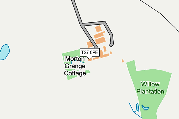 TS7 0PE map - OS OpenMap – Local (Ordnance Survey)