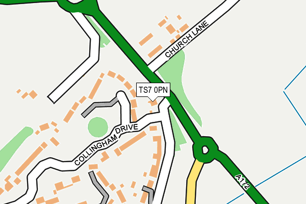 TS7 0PN map - OS OpenMap – Local (Ordnance Survey)
