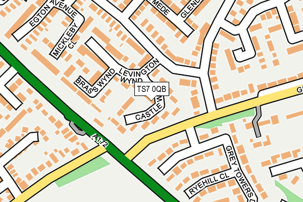 TS7 0QB map - OS OpenMap – Local (Ordnance Survey)