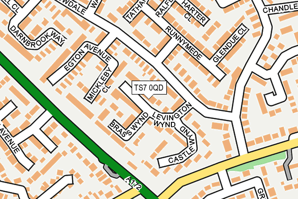 TS7 0QD map - OS OpenMap – Local (Ordnance Survey)