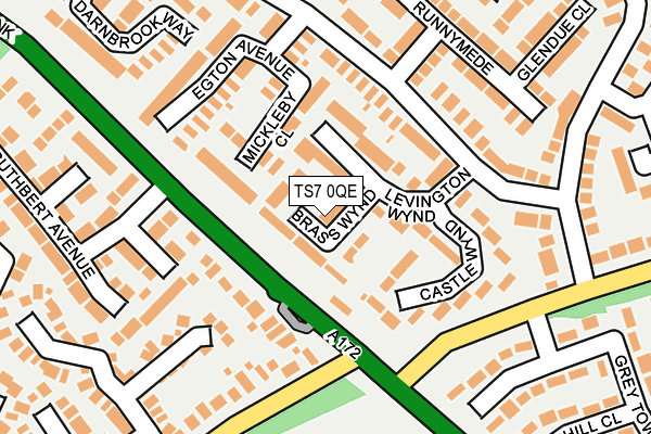 TS7 0QE map - OS OpenMap – Local (Ordnance Survey)