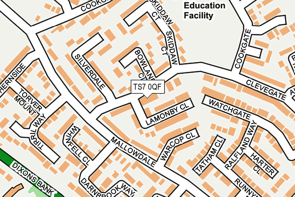 TS7 0QF map - OS OpenMap – Local (Ordnance Survey)