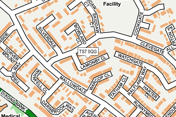 TS7 0QG map - OS OpenMap – Local (Ordnance Survey)