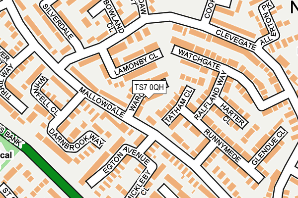TS7 0QH map - OS OpenMap – Local (Ordnance Survey)